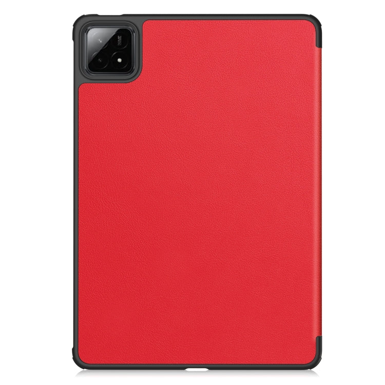 For Xiaomi Pad 7 / 7 Pro Custer Texture 3-Fold Holder Leather Smart Tablet Case