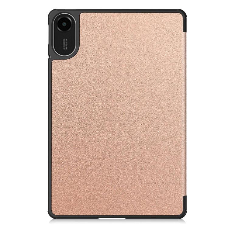 For Xiaomi Redmi Pad 2 Custer Texture 3-Fold Holder Leather Smart Tablet Case