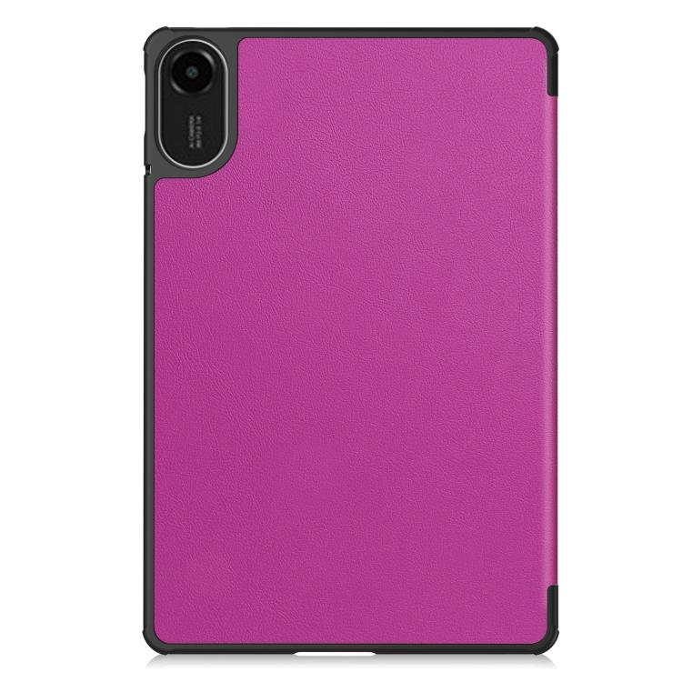 For Xiaomi Redmi Pad 2 Custer Texture 3-Fold Holder Leather Smart Tablet Case