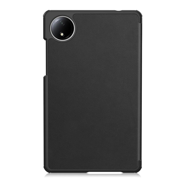 For Xiaomi Redmi Pad SE 8.7 Custer Texture 3-Fold Holder Leather Smart Tablet Case