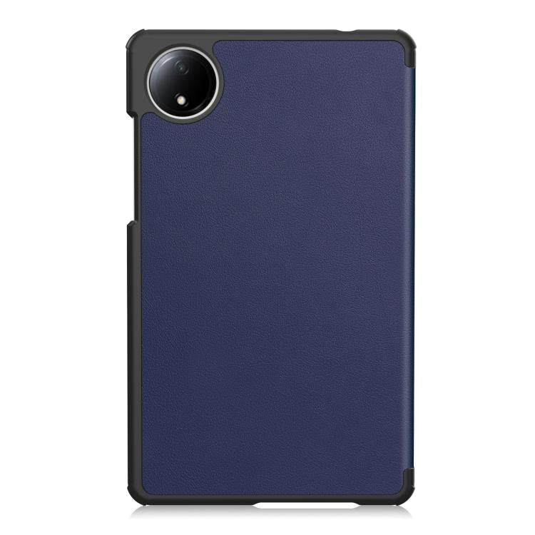 For Xiaomi Redmi Pad SE 8.7 Custer Texture 3-Fold Holder Leather Smart Tablet Case