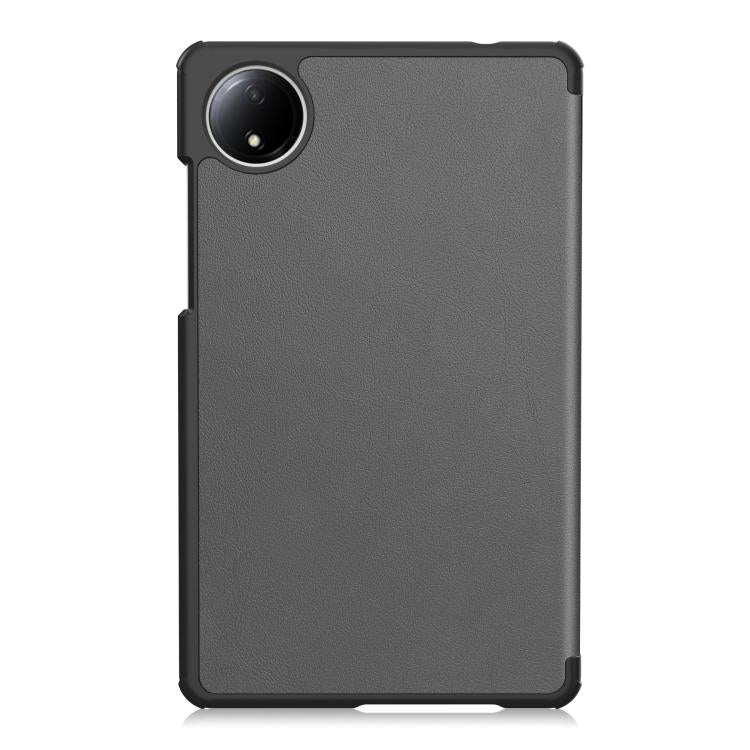 For Xiaomi Redmi Pad SE 8.7 Custer Texture 3-Fold Holder Leather Smart Tablet Case