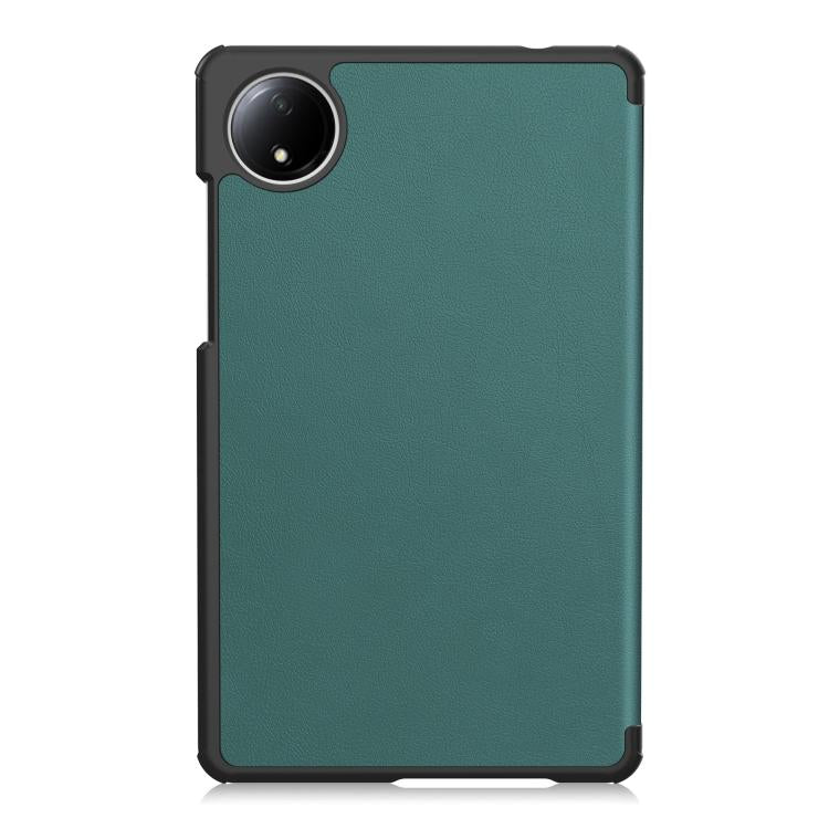 For Xiaomi Redmi Pad SE 8.7 Custer Texture 3-Fold Holder Leather Smart Tablet Case
