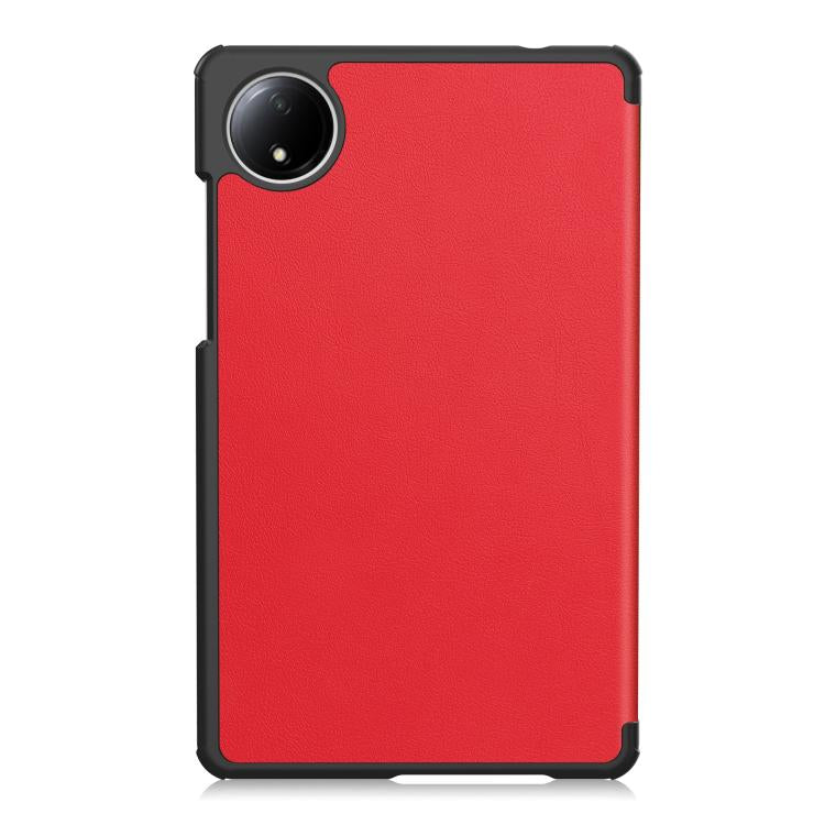 For Xiaomi Redmi Pad SE 8.7 Custer Texture 3-Fold Holder Leather Smart Tablet Case