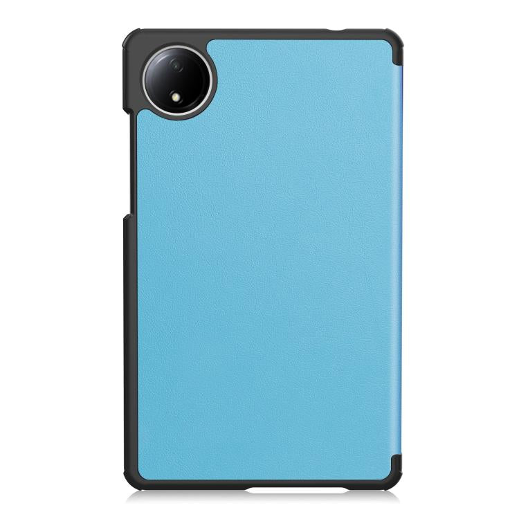 For Xiaomi Redmi Pad SE 8.7 Custer Texture 3-Fold Holder Leather Smart Tablet Case
