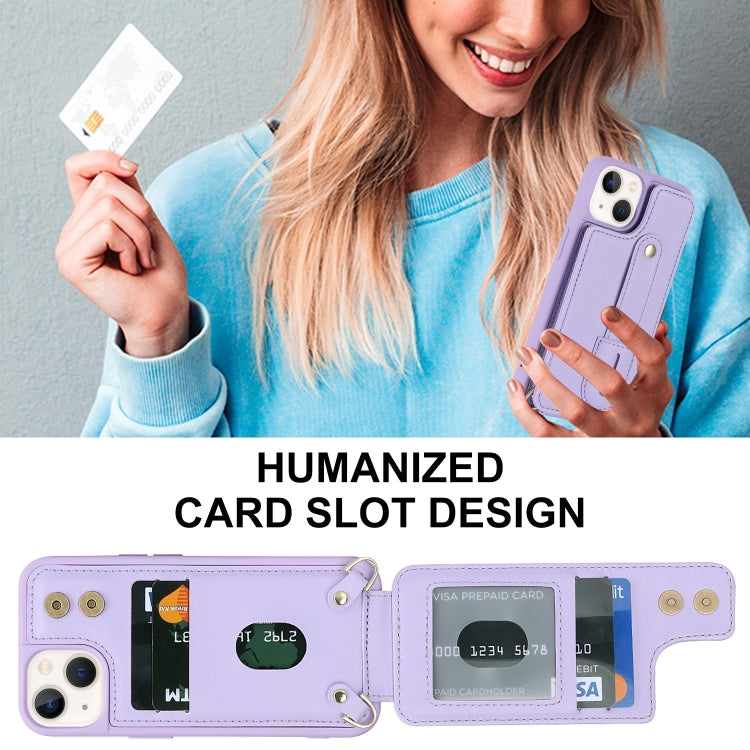 For iPhone 12 / 12 Pro Wristband Vertical Flip Wallet Back Cover Phone Case