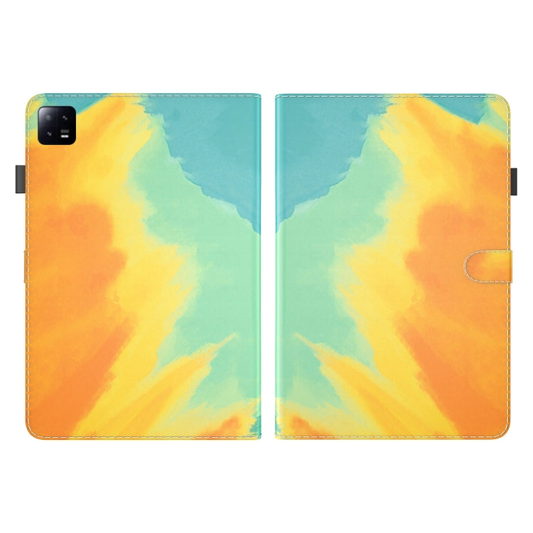 For Xiaomi Pad 6 / Pad 6 Pro Watercolor Pattern Flip Leather Tablet Case