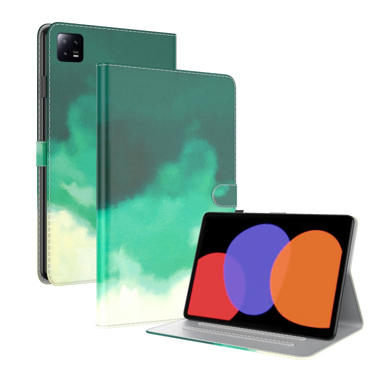 For Xiaomi Pad 6 / Pad 6 Pro Watercolor Pattern Flip Leather Tablet Case