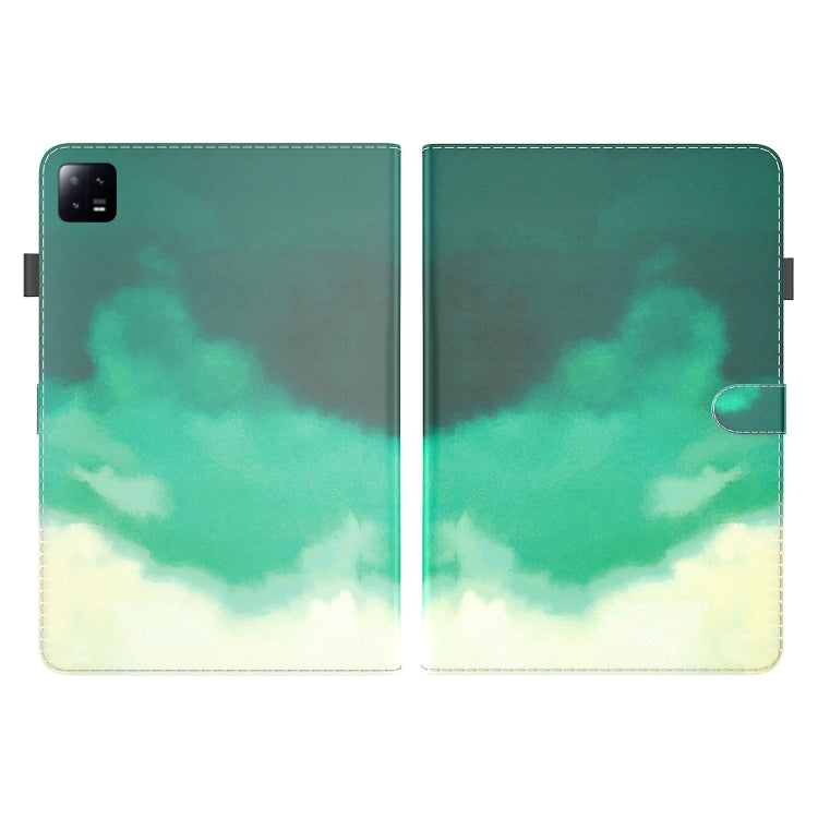 For Xiaomi Pad 6 / Pad 6 Pro Watercolor Pattern Flip Leather Tablet Case