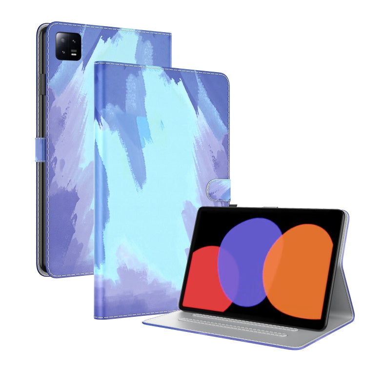 For Xiaomi Pad 6 / Pad 6 Pro Watercolor Pattern Flip Leather Tablet Case