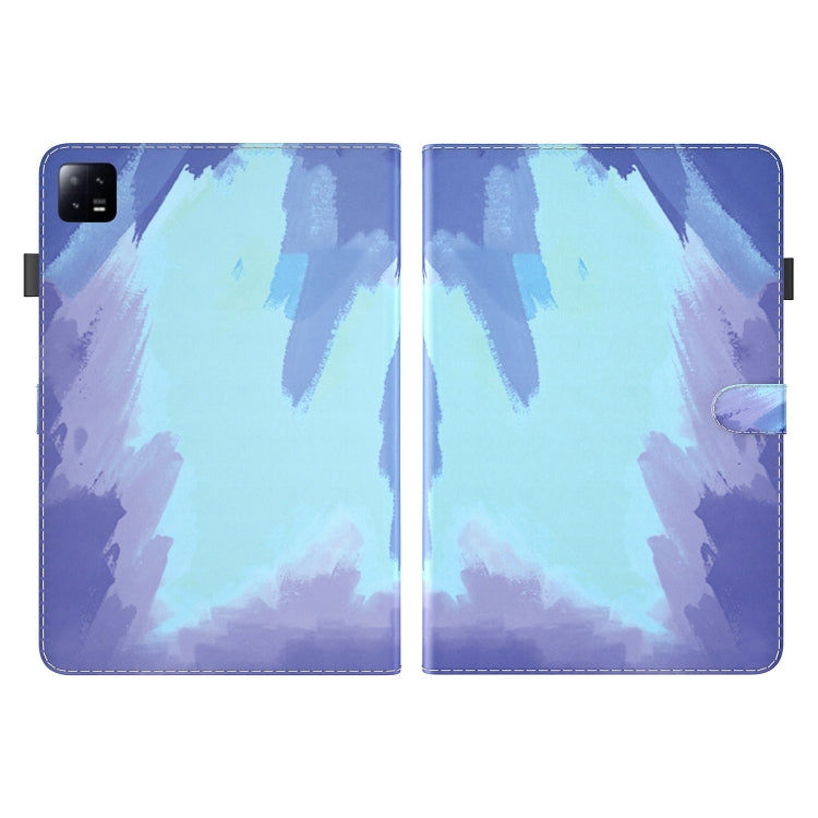 For Xiaomi Pad 6 / Pad 6 Pro Watercolor Pattern Flip Leather Tablet Case