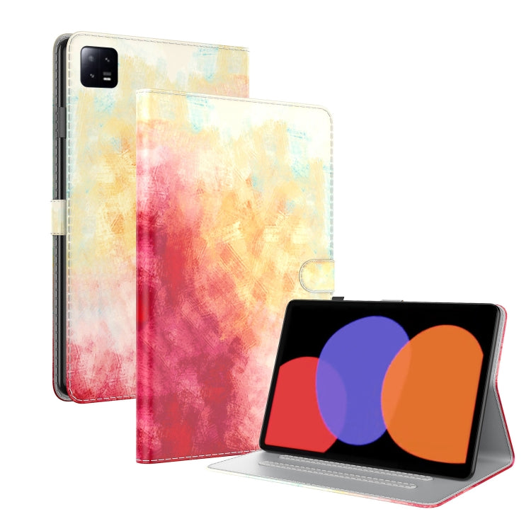 For Xiaomi Pad 6 / Pad 6 Pro Watercolor Pattern Flip Leather Tablet Case