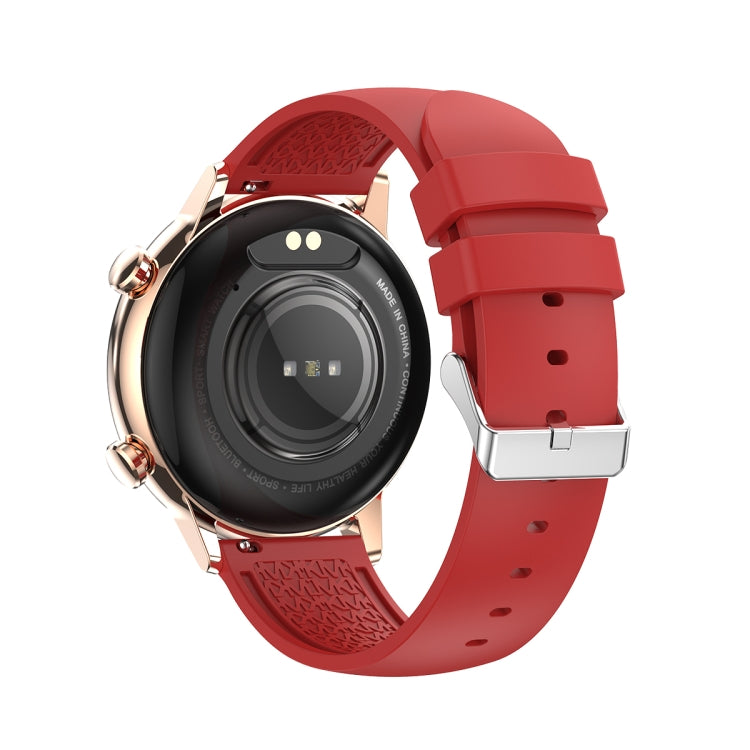 HK39 1.1 inch Smart Silicone Strap Watch Supports Bluetooth Call/Blood Oxygen Monitoring