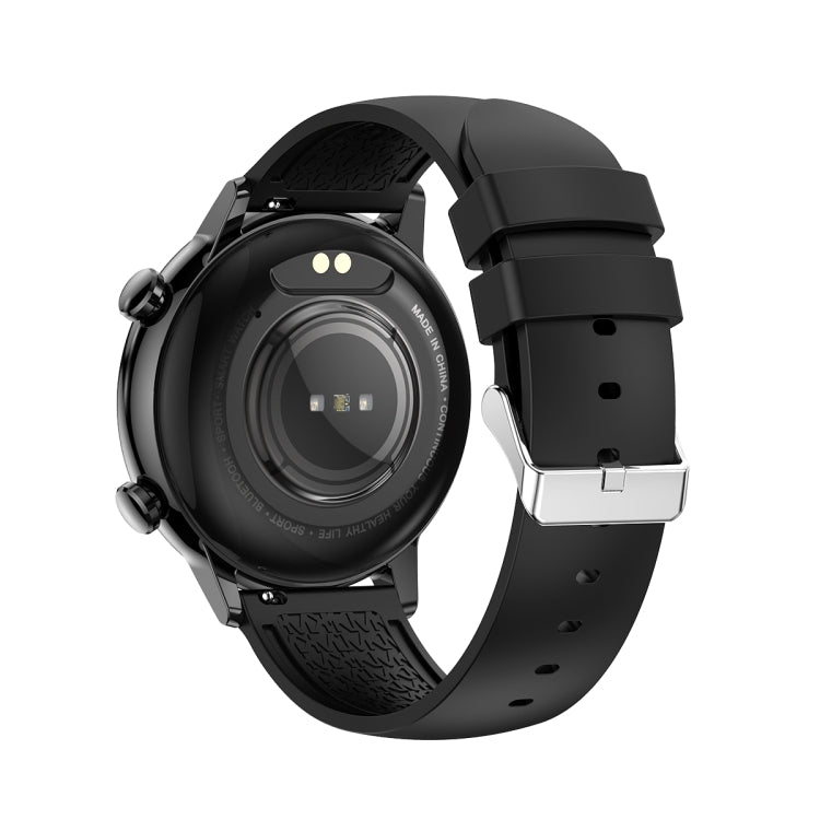 HK39 1.1 inch Smart Silicone Strap Watch Supports Bluetooth Call/Blood Oxygen Monitoring