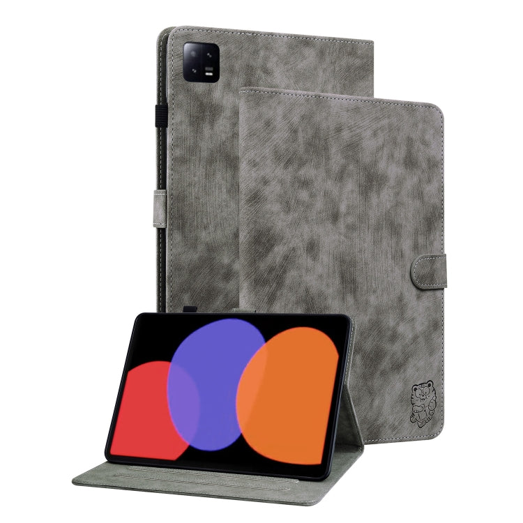 For Xiaomi Pad 6 / Pad 6 Pro Tiger Pattern Flip Leather Tablet Case