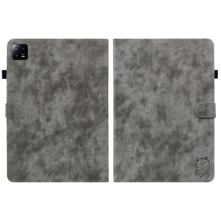 For Xiaomi Pad 6 / Pad 6 Pro Tiger Pattern Flip Leather Tablet Case