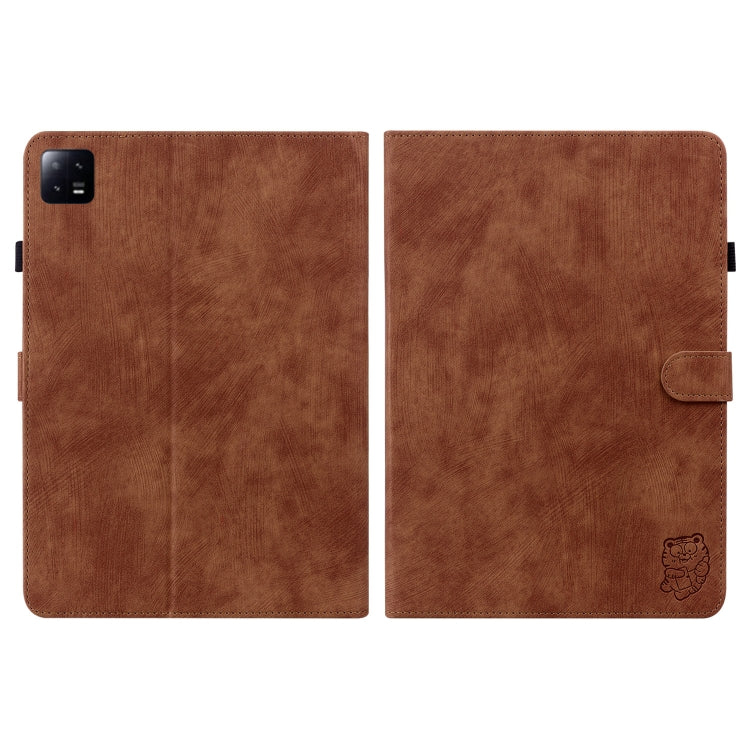 For Xiaomi Pad 6 / Pad 6 Pro Tiger Pattern Flip Leather Tablet Case