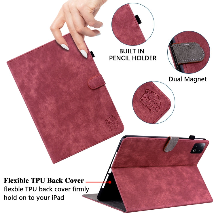 For Xiaomi Pad 6 / Pad 6 Pro Tiger Pattern Flip Leather Tablet Case