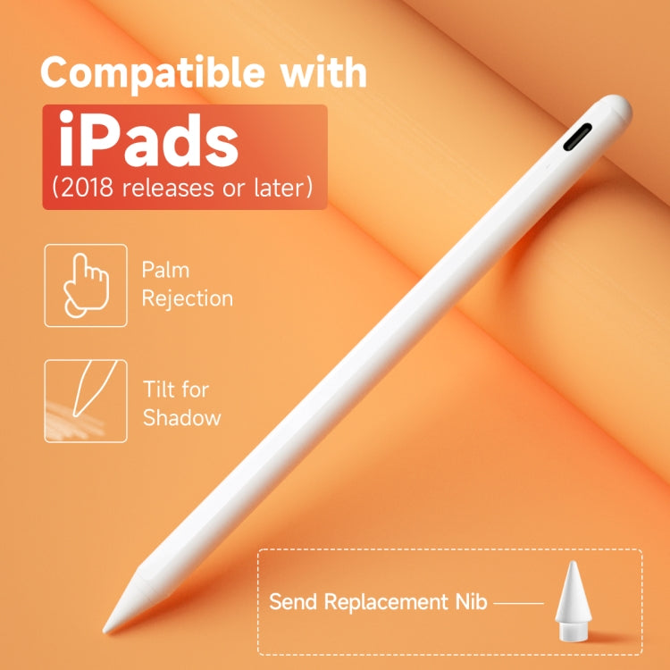 ME-APP242 Capacitive Stylus Pen with Palm Rejection for iPad 2018 Releases or Later(White)