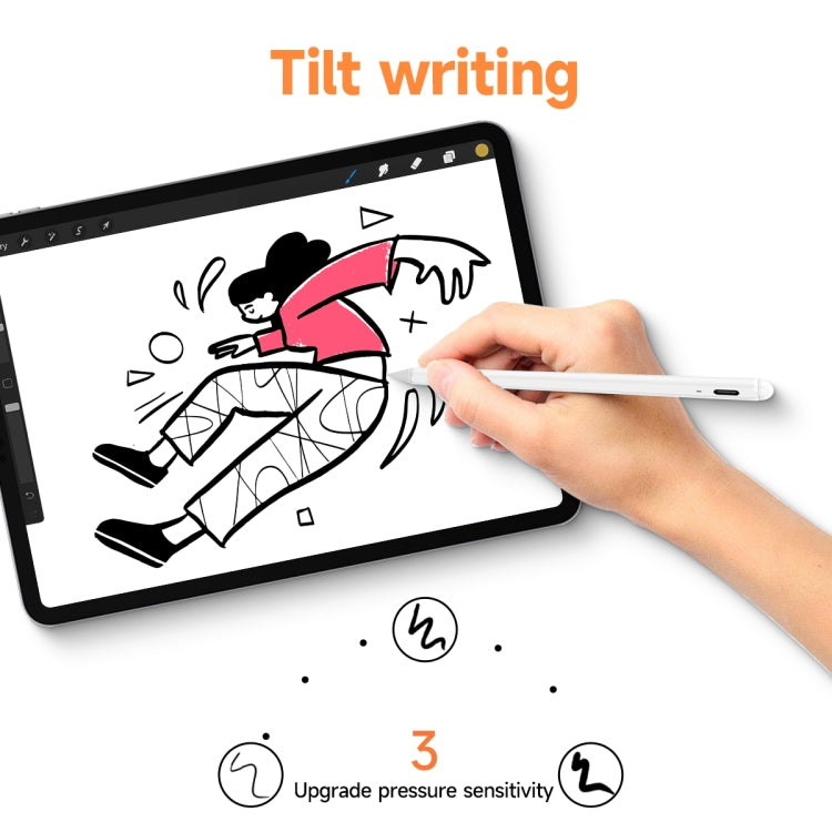 ME-APP242 Capacitive Stylus Pen with Palm Rejection for iPad 2018 Releases or Later(White)