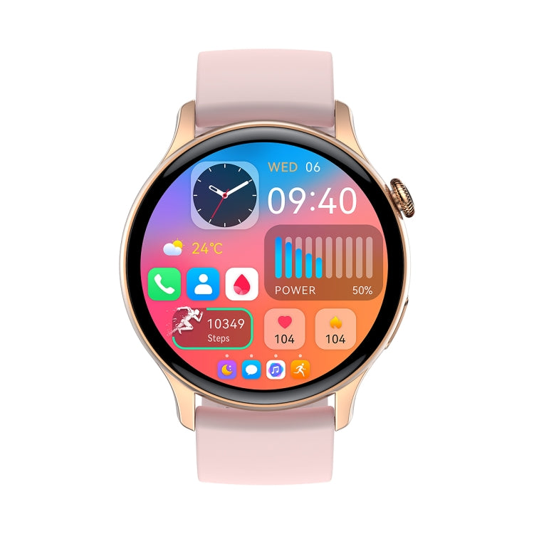 HK85 1.43 inch Smart Silicone Strap Watch Supports Bluetooth Call/Blood Oxygen Monitoring
