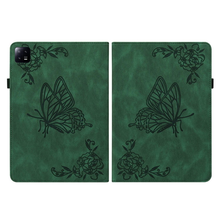 For Xiaomi Pad 6 / Pad 6 Pro Butterfly Flower Embossed Leather Tablet Case