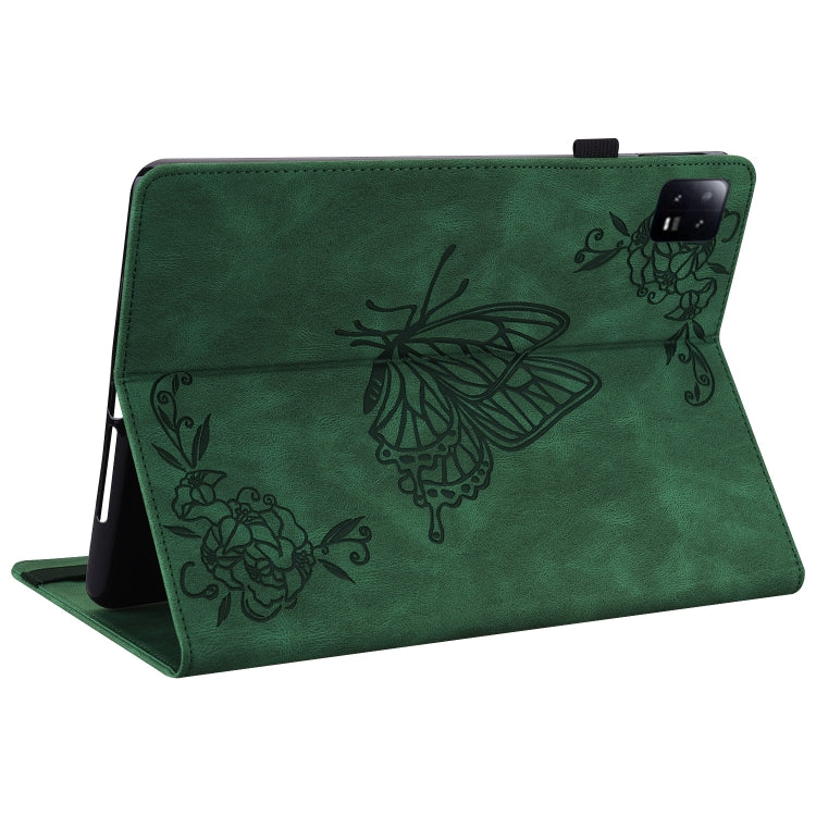 For Xiaomi Pad 6 / Pad 6 Pro Butterfly Flower Embossed Leather Tablet Case