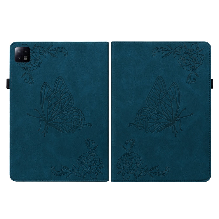 For Xiaomi Pad 6 / Pad 6 Pro Butterfly Flower Embossed Leather Tablet Case