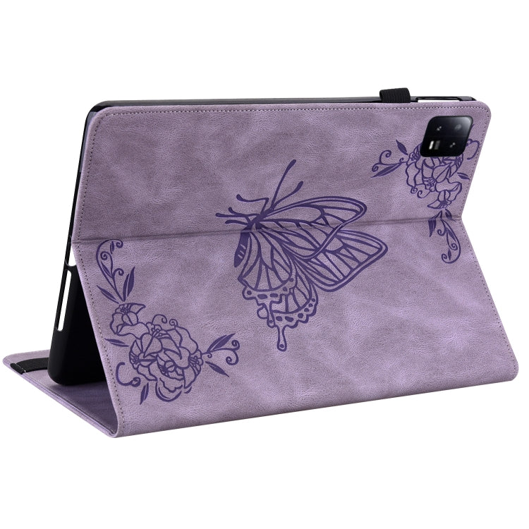 For Xiaomi Pad 6 / Pad 6 Pro Butterfly Flower Embossed Leather Tablet Case