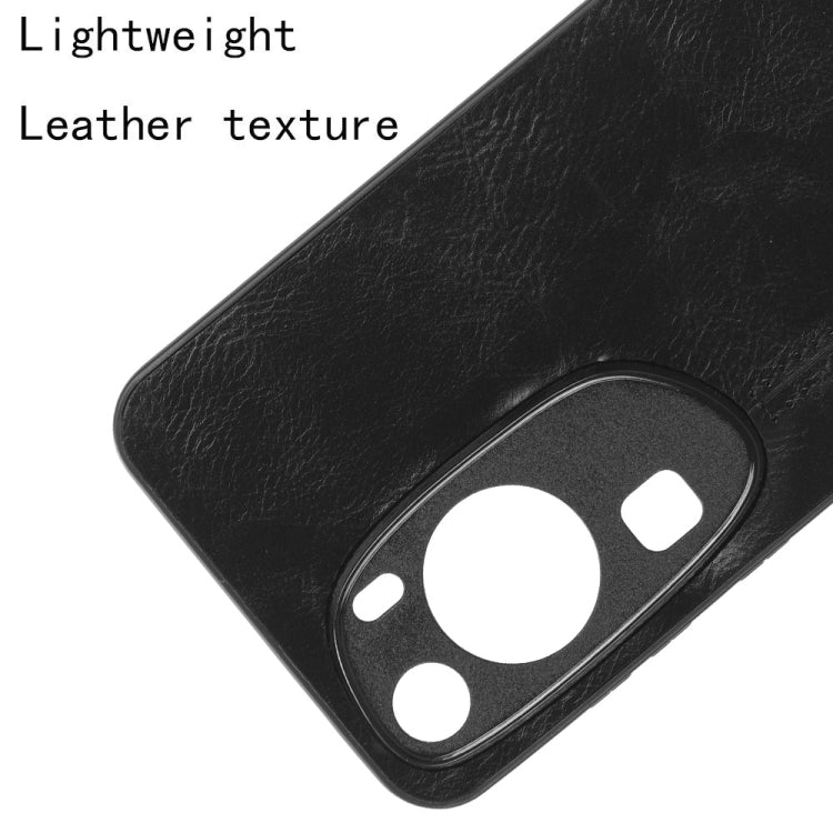 For Huawei P60 Art Sewing Cow Pattern Skin PC + PU + TPU Phone Case