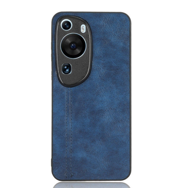 For Huawei P60 Art Sewing Cow Pattern Skin PC + PU + TPU Phone Case