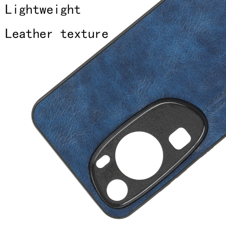 For Huawei P60 Art Sewing Cow Pattern Skin PC + PU + TPU Phone Case