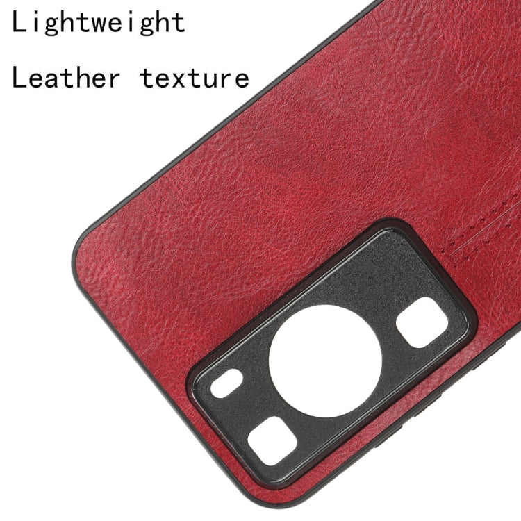 For Huawei P60 / P60 Pro Sewing Cow Pattern Skin PC + PU + TPU Phone Case