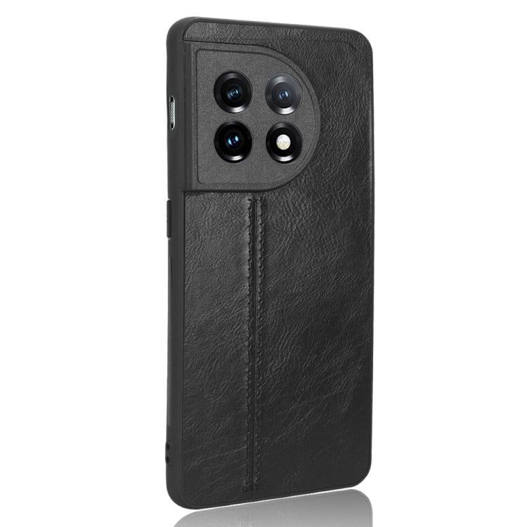 For OnePlus 11 5G Sewing Cow Pattern Skin PC + PU + TPU Phone Case