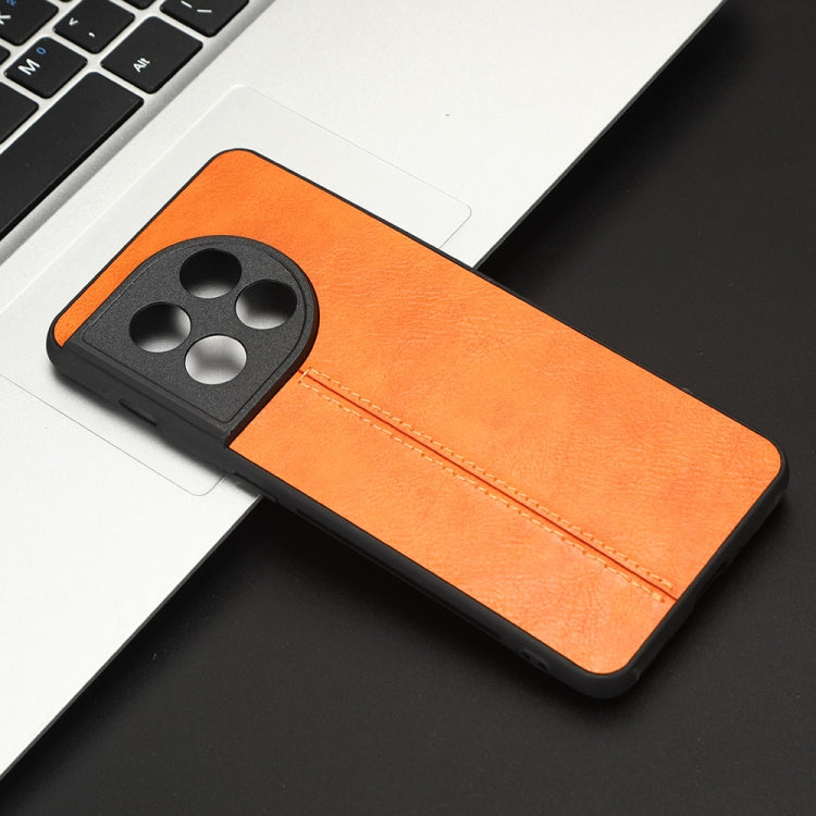 For OnePlus 11 5G Sewing Cow Pattern Skin PC + PU + TPU Phone Case