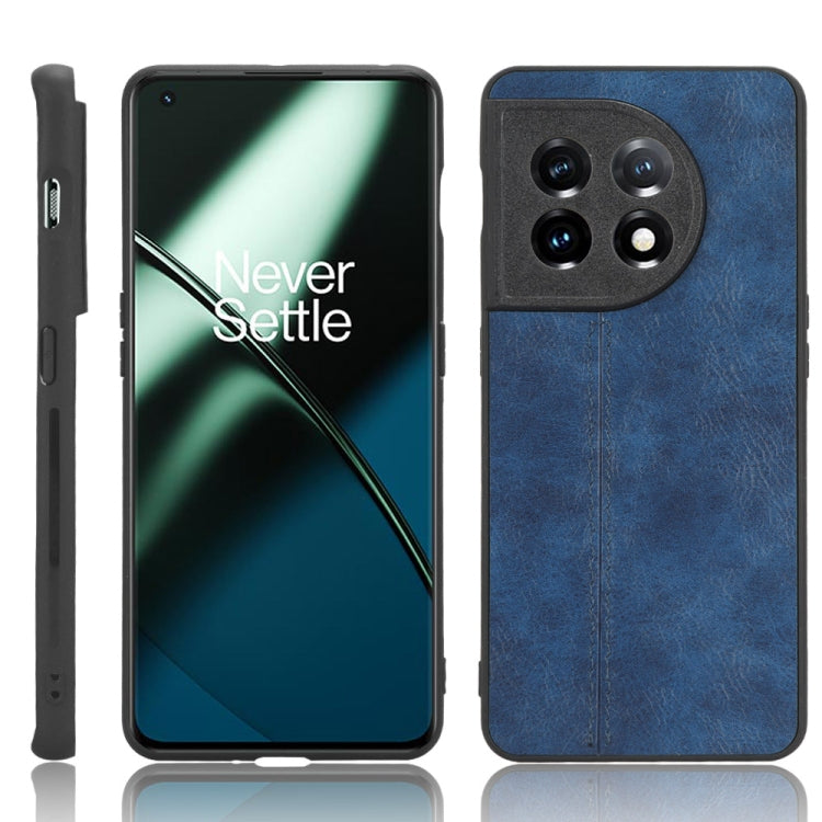 For OnePlus 11 5G Sewing Cow Pattern Skin PC + PU + TPU Phone Case