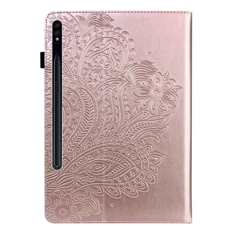 For Samsung Galaxy Tab S10+ / S9+ Peacock Embossed Pattern Leather Tablet Case