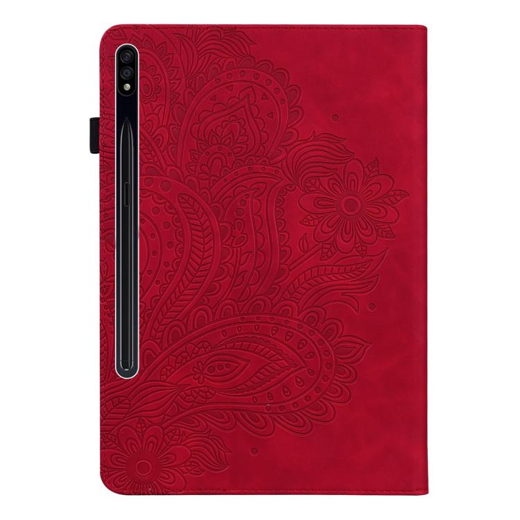 For Samsung Galaxy Tab S10+ / S9+ Peacock Embossed Pattern Leather Tablet Case