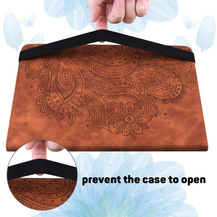 For Samsung Galaxy Tab S10+ / S9+ Peacock Embossed Pattern Leather Tablet Case