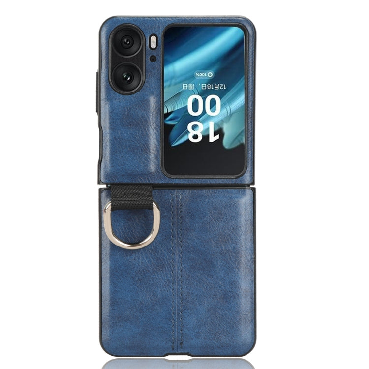 For OPPO Find N2 Flip Vintage Texture Ring Phone Case