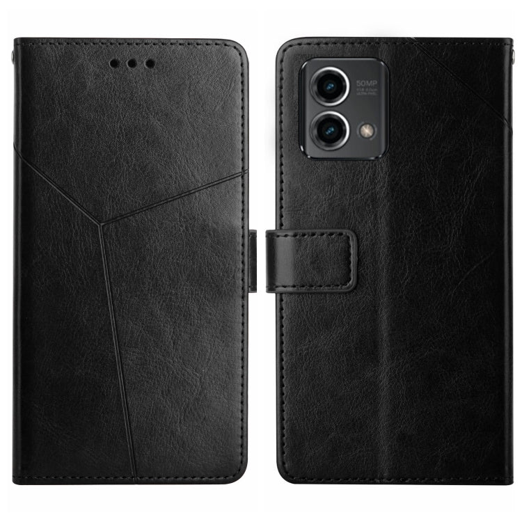 For Motorola Moto G Stylus 5G 2023 HT01 Y-shaped Pattern Flip Leather Phone Case