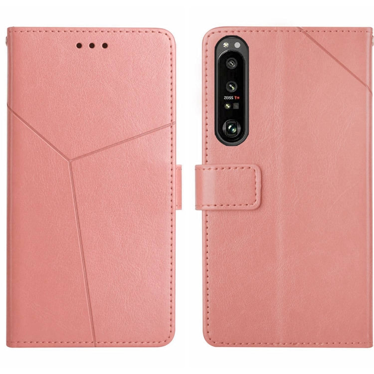 For Sony Xperia 1 V HT01 Y-shaped Pattern Flip Leather Phone Case
