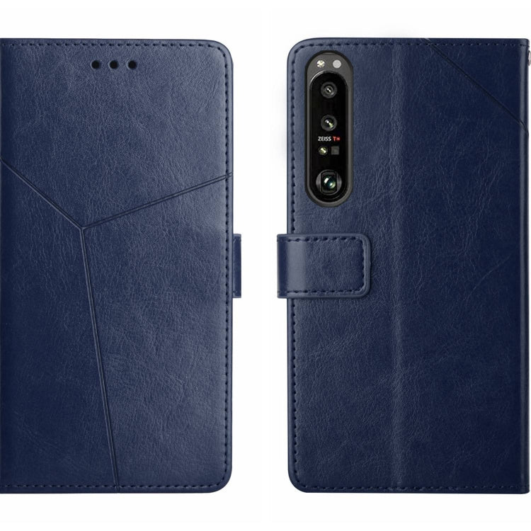 For Sony Xperia 1 V HT01 Y-shaped Pattern Flip Leather Phone Case