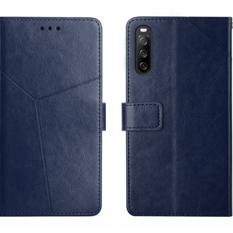 For Sony Xperia 10 V HT01 Y-shaped Pattern Flip Leather Phone Case