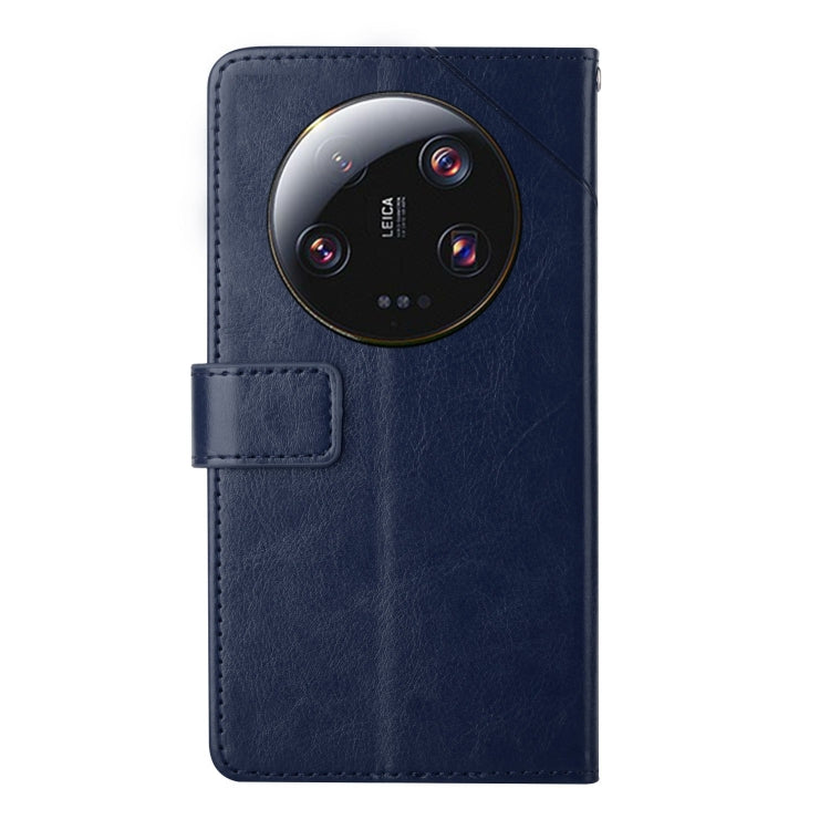 For Xiaomi 13 Ultra HT01 Y-shaped Pattern Flip Leather Phone Case