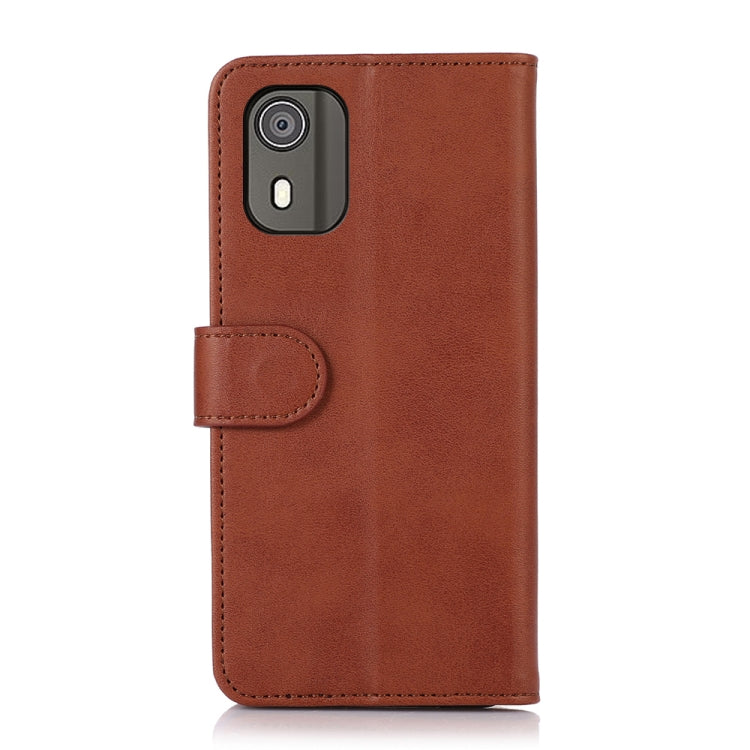 For Nokia C02 Cow Texture Leather Phone Case