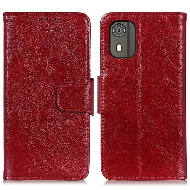 For Nokia C02 Nappa Texture Leather Phone Case