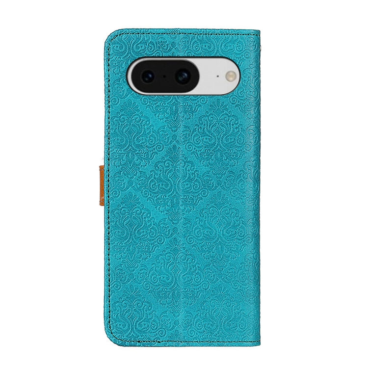 For Google Pixel 8 European Floral Embossed Copper Buckle Leather Phone Case