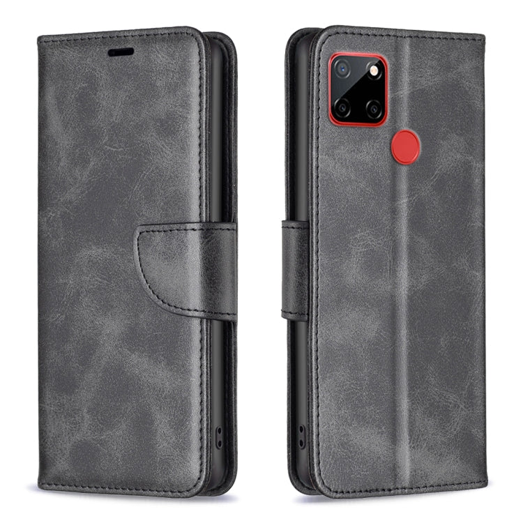 For Nokia C12 Lambskin Texture Pure Color Flip Leather Phone Case