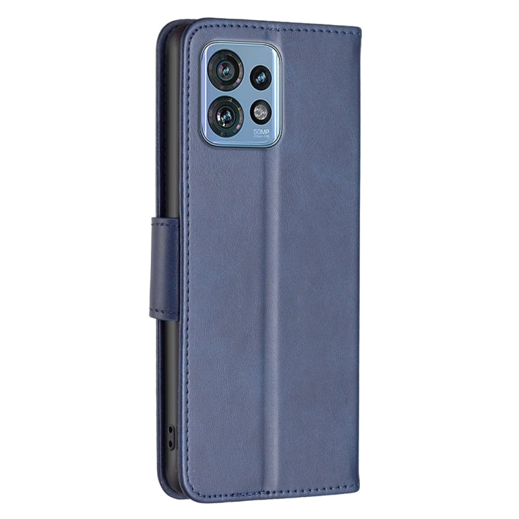 For Motorola Edge 40 Pro 5G / Moto X40 / X40 Pro Lambskin Texture Pure Color Flip Leather Phone Case